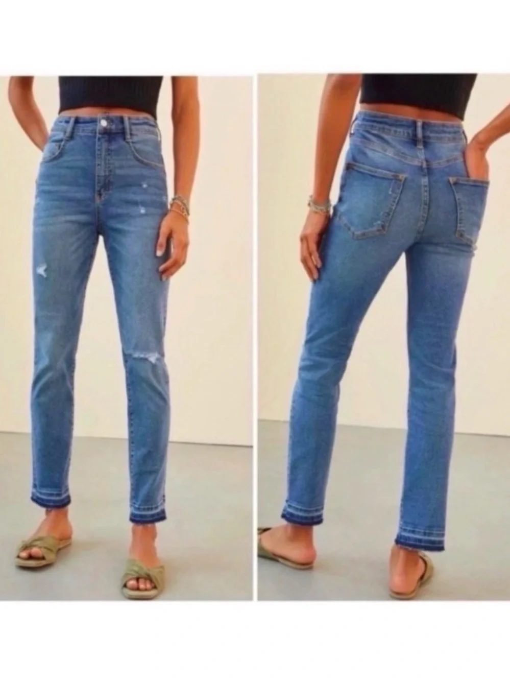 ANTHROPOLOGIE Pilcro Ripped High Rise Skinny Jeans Size 30!